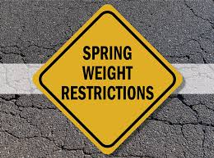 Seasonal weight restrictions 2025