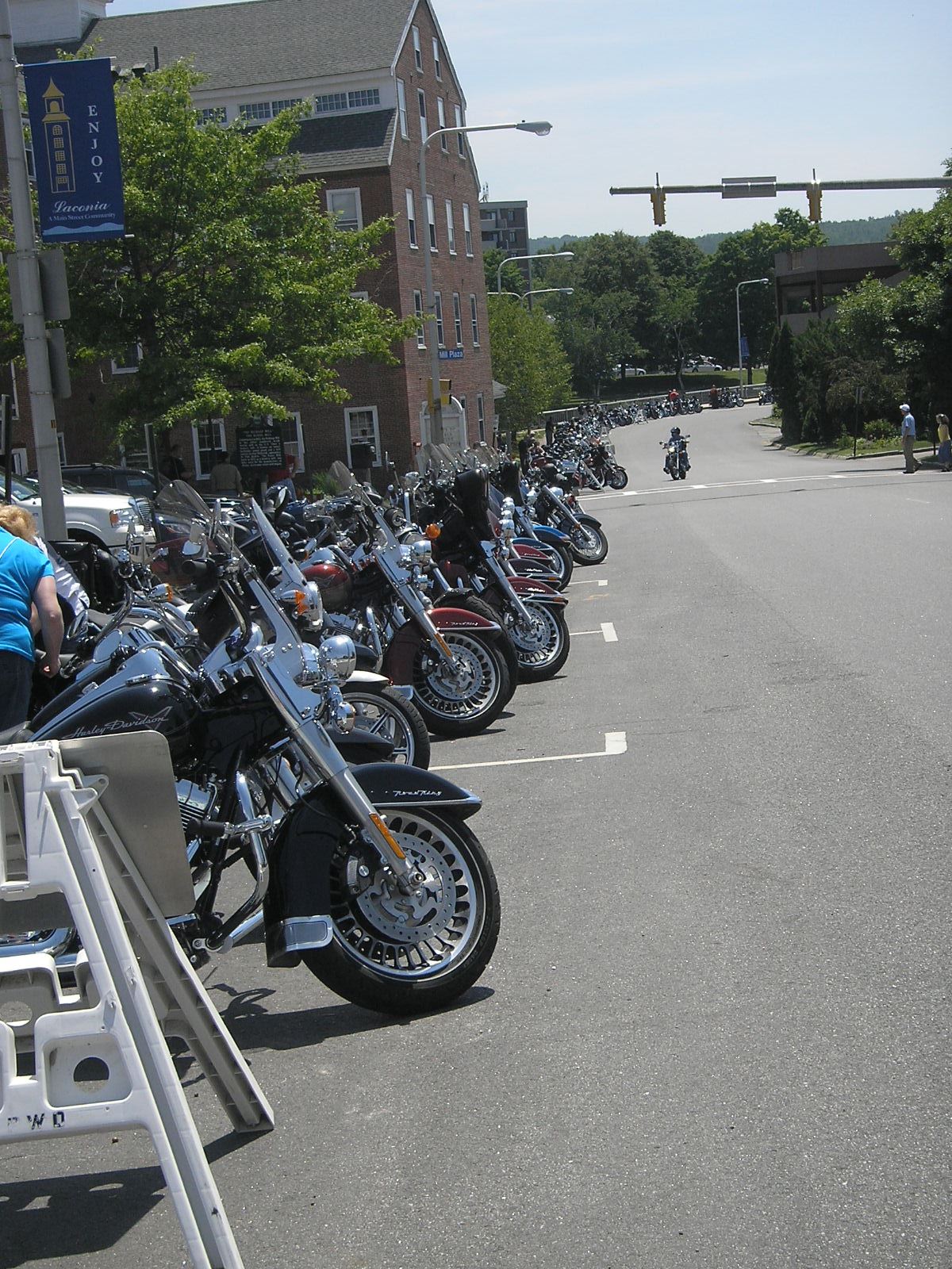 The motorcycle parking along Beacon Street, 2010