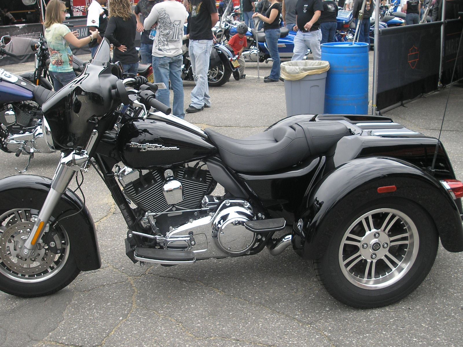 One of the motorcycles for sale at Harleys set up, 2010