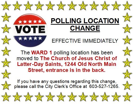 Polling location change