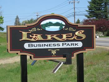 Lakes Business Park sign